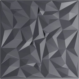 vidaXL - 24 - st - Wandpanelen - amethist - 6 - m² - 50x50 - cm - XPS - grijs