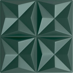 vidaXL - 24 - st - Wandpanelen - origami - 6 - m² - 50x50 - cm - XPS - groen