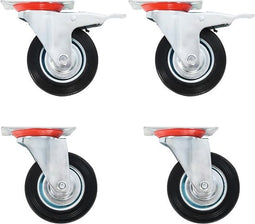 vidaXL - 24 - st - Zwenkwielen - 100 - mm