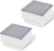 vidaXL 2x LED-lamp verzonken 100x100x68 mm