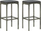 vidaXL - 3-delige - Barset - poly - rattan - grijs