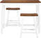 vidaXL - 3-delige - Bartafel - en - -krukkenset - massief - hout