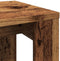 vidaXL - 3-delige - Bijzettafelset - bewerkt - hout - oud - houtkleurig