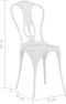vidaXL - 3-delige - Bistroset - gietaluminium - wit