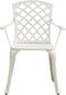 vidaXL - 3-delige - Bistroset - gietaluminium - wit