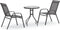 vidaXL - 3-delige - Bistroset - grijs