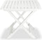 vidaXL - 3-delige - Bistroset - inklapbaar - kunststof - wit
