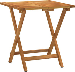 vidaXL - 3-delige - Bistroset - inklapbaar - met - kussens - massief - acaciahout