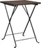 vidaXL - 3-delige - Bistroset - inklapbaar - poly - rattan - bruin
