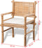vidaXL - 3-delige - Bistroset - met - kussens - bamboe