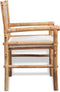 vidaXL - 3-delige - Bistroset - met - kussens - bamboe