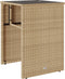 vidaXL - 3-delige - Bistroset - met - kussens - poly - rattan - beige
