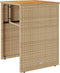 vidaXL - 3-delige - Bistroset - met - kussens - poly - rattan - beige