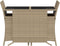 vidaXL - 3-delige - Bistroset - met - kussens - poly - rattan - beige