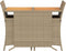 vidaXL - 3-delige - Bistroset - met - kussens - poly - rattan - beige