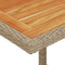 vidaXL - 3-delige - Bistroset - met - kussens - poly - rattan - beige
