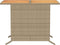 vidaXL - 3-delige - Bistroset - met - kussens - poly - rattan - beige