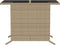 vidaXL - 3-delige - Bistroset - met - kussens - poly - rattan - beige