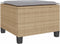 vidaXL - 3-delige - Bistroset - met - kussens - poly - rattan - beige