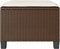 vidaXL - 3-delige - Bistroset - met - kussens - poly - rattan - bruin