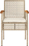vidaXL - 3-delige - Bistroset - met - kussens - poly - rattan - en - acaciahout - beige