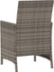 vidaXL - 3-delige - Bistroset - met - kussens - poly - rattan - grijs