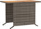 vidaXL - 3-delige - Bistroset - met - kussens - poly - rattan - grijs