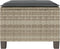 vidaXL - 3-delige - Bistroset - met - kussens - poly - rattan - lichtgrijs