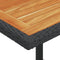 vidaXL - 3-delige - Bistroset - met - kussens - poly - rattan - zwart