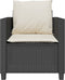 vidaXL - 3-delige - Bistroset - met - kussens - poly - rattan - zwart