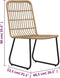 vidaXL - 3-delige - Bistroset - poly - rattan - eikenkleurig