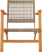 vidaXL - 3-delige - Bistroset - poly - rattan - en - massief - acaciahout - beige