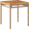 vidaXL - 3-delige - Bistroset - poly - rattan - en - massief - acaciahout - beige
