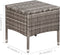 vidaXL - 3-delige - Bistroset - poly - rattan - grijs