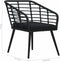 vidaXL - 3-delige - Bistroset - poly - rattan - zwart