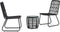 vidaXL - 3-delige - Bistroset - poly - rattan - zwart