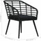 vidaXL - 3-delige - Bistroset - poly - rattan - zwart