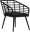 vidaXL - 3-delige - Bistroset - poly - rattan - zwart