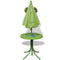 vidaXL - 3-delige - Bistroset - voor - kinderen - met - parasol - groen