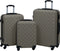 vidaXL - 3-delige - Harde - kofferset - ABS - antraciet