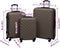 vidaXL - 3-delige - Harde - kofferset - ABS - bruin