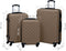 vidaXL - 3-delige - Harde - kofferset - ABS - bruin