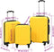 vidaXL - 3-delige - Harde - kofferset - ABS - geel