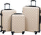 vidaXL - 3-delige - Harde - kofferset - ABS - goudkleurig