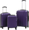 vidaXL - 3-delige - Harde - kofferset - ABS - paars