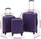 vidaXL - 3-delige - Harde - kofferset - ABS - paars