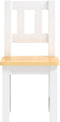 vidaXL 3-delige Kindertafel- en stoelenset MDF wit en beige