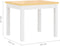 vidaXL 3-delige Kindertafel- en stoelenset MDF wit en beige