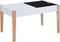 vidaXL 3-delige Kindertafel- en stoelenset zwart en wit