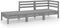 vidaXL - 3-delige - Loungeset - massief - grenenhout - grijs